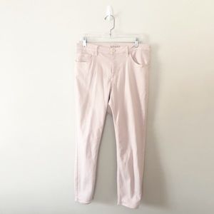 Spanx Slim-X Cropped Skinny Jeans High Rise Pink